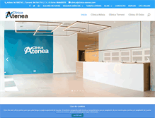 Tablet Screenshot of clinica-atenea.com